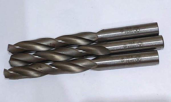 Сверло 12,8 мм, ц/х, Р6М5, средняя серия, 151/101 мм, класс В1, ГОСТ 10902-77, Сестрорецкий инструментальный з-д.